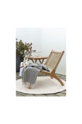 Stolik pomocniczy Bilbao 50x50cm naturalny tekowy - House Nordic