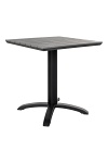 Stół ogrodowy kwadratowy 70x70 cm Chicago Intesi szary skandynawski na jednej nodze ( Rozmiar: uniwersalny )