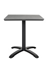 Stół ogrodowy kwadratowy 70x70 cm Chicago Intesi szary skandynawski na jednej nodze ( Rozmiar: uniwersalny )