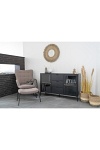 Komoda Dalby 3 szuflady, 2 drzwi czarna - House Nordic