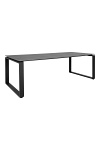 Stół do jadalni Denver 210x100 cm szary blat czarne metalowe nogi loftowy Intesi ( Rozmiar: uniwersalny )
