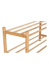 Półka na buty Manaus Intesi bambusowa naturalna do przedpokoju minimalistyczna 70 cm ( Rozmiar: uniwersalny )