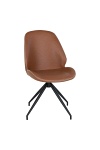Krzesło do jadalni Monte Carlo obrotowe tapicerowane ekoskóra brązowe nowoczesne Intesi ( Rozmiar: uniwersalny )