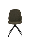 Krzesło obrotowe Monte Carlo Intesi tapicerowane boucle zielone nowoczesne do jadalni i biura ( Rozmiar: uniwersalny )