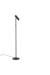 Lampa stojąca Paris czarna nowoczesna stalowa do salonu i sypialni Intesi 150 cm ( Rozmiar: uniwersalny )