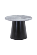 Stolik kawowy Brito 60cm szary marmur/czarny - House Nordic