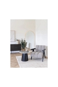 Stolik kawowy Brito 60cm szary marmur/czarny - House Nordic