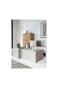 Stolik kawowy Prague 40x40cm szary marmur - House Nordic