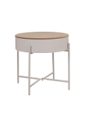 Stolik pomocniczy Sisco kaszmirowy/naturalny - House Nordic
