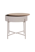 Stolik pomocniczy Sisco kaszmirowy/naturalny - House Nordic