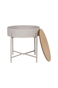 Stolik pomocniczy Sisco kaszmirowy/naturalny - House Nordic