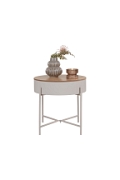 Stolik pomocniczy Sisco kaszmirowy/naturalny - House Nordic