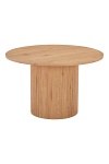 Stół okrągły Boavista 120 cm naturalny do jadalni nowoczesny drewniany House Nordic ( Rozmiar: uniwersalny )