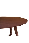 Stół okrągły Hellerup orzech 137 cm do jadalni na jednej nodze ( Rozmiar: uniwersalny )