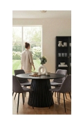 Stół okrągły Osaka 140cm dąb czarny - House Nordic ApS