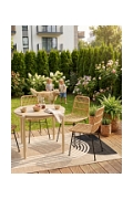 Stół Abela okrągły piaskowy/naturalny 90cm - House Nordic ApS