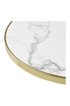Stół bistro House Nordic biały marmur glamour okrągły do jadalni ( Rozmiar: uniwersalny )
