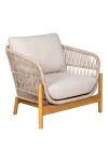 Fotel Terracina boho beżowy House Nordic do salonu i na taras ( Rozmiar: uniwersalny )