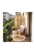 Fotel Terracina beżowy z poduszkami - House Nordic ApS