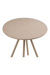 Stół Barletta bistro okrągły taupe 70 cm do ogrodu i na taras ( Rozmiar: uniwersalny )