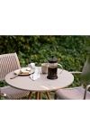 Stół Barletta bistro okrągły taupe 70 cm do ogrodu i na taras ( Rozmiar: uniwersalny )