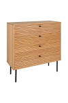 Kyoto komoda skandynawska z szufladami dąb fornir do salonu 80 cm ( Rozmiar: uniwersalny )