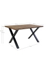 Stół Toulon dąb dymiony 95x140 loftowy stół do jadalni ( Rozmiar: uniwersalny )