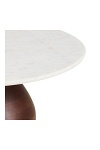 Heide stolik kawowy okrągły marmurowy 70 cm nowoczesny do salonu ( Rozmiar: uniwersalny )