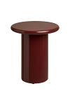 Otago stolik kawowy okrągły bordowy 45 cm nowoczesny do salonu ( Rozmiar: uniwersalny )