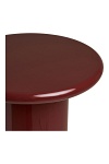 Otago stolik kawowy okrągły bordowy 45 cm nowoczesny do salonu ( Rozmiar: uniwersalny )