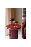 Otago stolik kawowy okrągły bordowy 45 cm nowoczesny do salonu ( Rozmiar: uniwersalny )