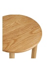 Stolik kawowy Jena okrągły dębowy 40 cm nowoczesny do salonu ( Rozmiar: uniwersalny )
