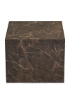 Prague zestaw 2 stolików kawowych kwadratowych marmurowych brązowy ( Rozmiar: uniwersalny )