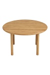 Stolik kawowy Jena okrągły dębowy 70 cm skandynawski do salonu ( Rozmiar: uniwersalny )