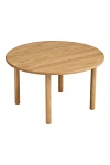 Stolik kawowy Jena okrągły dębowy 70 cm skandynawski do salonu ( Rozmiar: uniwersalny )