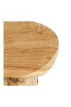 Stolik kawowy Palena okrągły drewniany rustykalny do salonu 40 cm ( Rozmiar: uniwersalny )