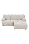 Sofa modułowa Taza narożna 2,5-osobowa piaskowa do salonu ( Rozmiar: uniwersalny )