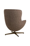 Fotel kubełkowy obrotowy Blenheim brązowy do salonu nowoczesny ( Rozmiar: uniwersalny )