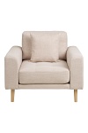 Fotel Lido skandynawski fotel do salonu piaskowy beżowy wypoczynkowy ( Rozmiar: uniwersalny )
