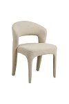 Krzesło Belmont piaskowe tapicerowane skandynawskie do jadalni salonu ( Rozmiar: uniwersalny )