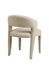 Krzesło Belmont piaskowe tapicerowane skandynawskie do jadalni salonu ( Rozmiar: uniwersalny )