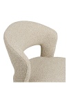 Krzesło Belmont piaskowe tapicerowane skandynawskie do jadalni salonu ( Rozmiar: uniwersalny )