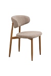 Krzesło Levanto piaskowe/dąb ( Rozmiar: uniwersalny )