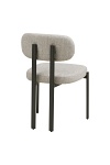 Krzesło Royan tapicerowane jasnoszare nowoczesne do jadalni i salonu ( Rozmiar: uniwersalny )