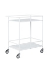 House Nordic Vita metalowy wózek barowy na kółkach biały do kuchni i salonu ( Rozmiar: uniwersalny )