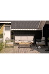 Zestaw mebli ogrodowych Comillas aluminiowy z poduszkami na taras antracytowy ( Rozmiar: uniwersalny )