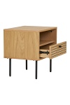 Szafka nocna Kyoto dębowa z szufladą do sypialni loftowa 50 cm ( Rozmiar: uniwersalny )