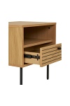 Szafka nocna Kyoto dębowa z szufladą do sypialni loftowa 50 cm ( Rozmiar: uniwersalny )