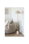 Lampa stojąca Sheffield marmurowa beżowa glamour do salonu 155 cm ( Rozmiar: uniwersalny )