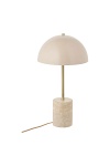 Lampa stołowa Sheffield marmurowa beżowa glamour do salonu i sypialni ( Rozmiar: uniwersalny )